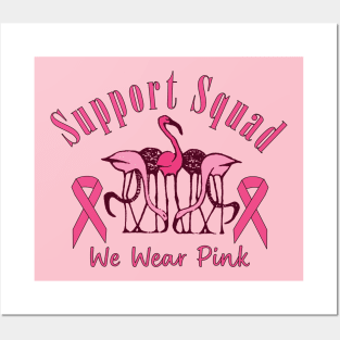 Lispe Flamingo Pink Breast Cancer Awareness Posters and Art